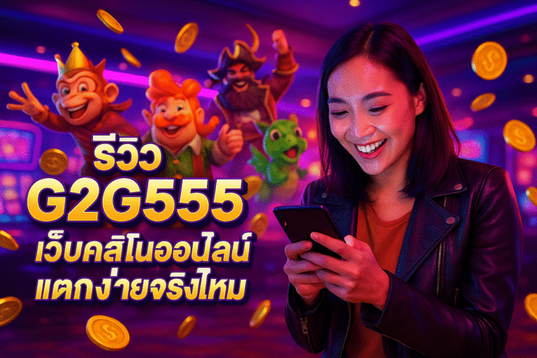 รีวิว G2G555 เว็บคาสิโนออนไลน์ แตกง่ายจริงไหม